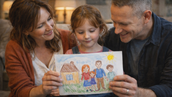 You Won’t Believe What My Daughter Drew In Her Family Portrait – The Truth Is Shocking!
